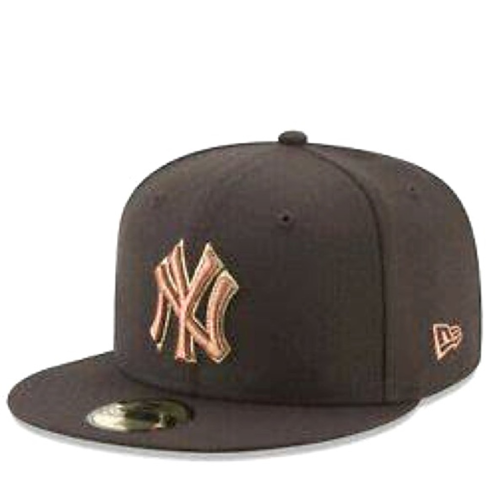 Vintage MLB New Era NY Yankees Fitted Baseball Hat Size 7 3/8